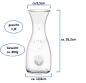 Preview: Glas Karaffe Misura 1,0L mit CE Eichring - 6 Stück - 2 Wahl